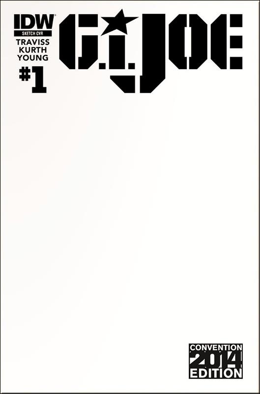 G.I. Joe (2014) issue 1-G Convention Blank/Sketch Cover 1/400