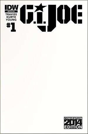 G.I. Joe (2014) issue 1-G Convention Blank/Sketch Cover 1/400