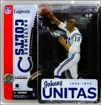 NFL Legends Series 1 figure 6-B Johnny Unitas Baltimore Colts (Chase Figure)