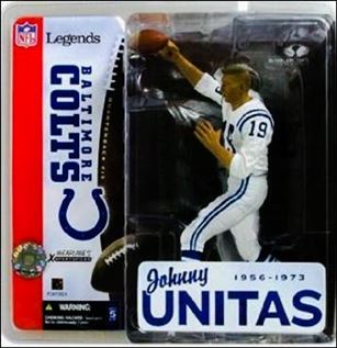 NFL Legends Series 1 figure 6-B Johnny Unitas Baltimore Colts (Chase Figure)
