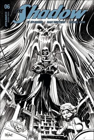 Shadow (2017) issue 6-F  Tom Mandrake 1:30 Black and White Cover