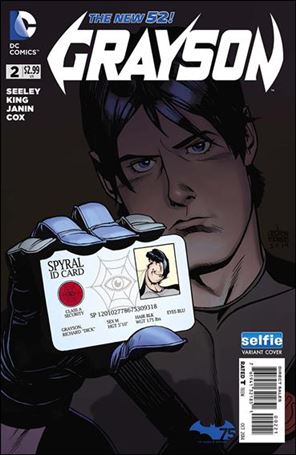Grayson issue 2-B Andrew Robinson Selfie Cover