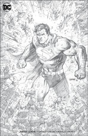 Justice League (2018) issue 7-C Jim Lee 1:100 Pencil Cover