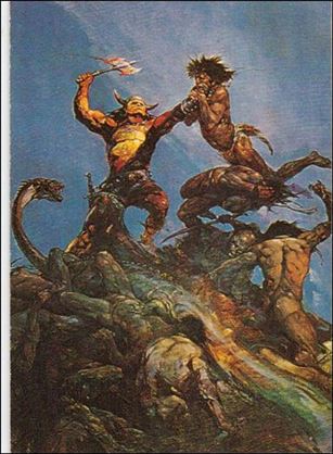 Frazetta (Base Set) card 69 Indomitable