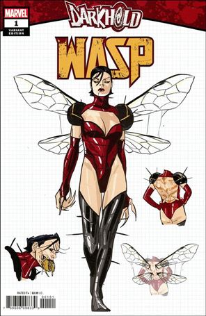 Darkhold: Wasp issue 1-C Cian Tormey 1:10 Design Cover