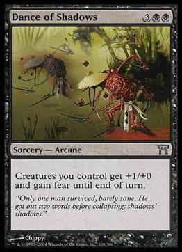Magic the Gathering: Champions of Kamigawa (Base Set) card 108 Dance of Shadows