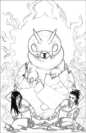 Mothra: Queen of the Monsters issue 2-D Sophie Campbell B&W Virgin 1:50 Cover