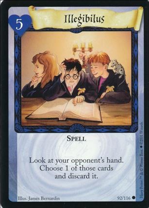 Harry Potter (Base Set) card 92 Illegibilus