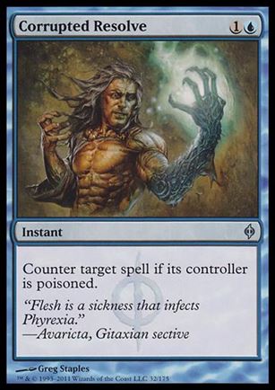 Magic the Gathering: New Phyrexia card 32 Corrupted Resolve