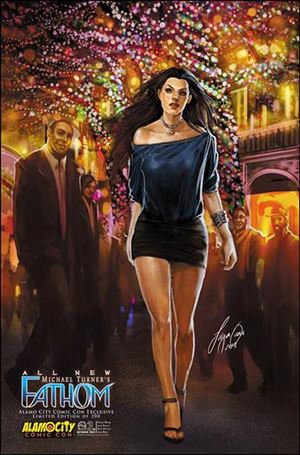 Michael Turner's Fathom (2013) issue 3-E Siya Oum Alamo City Comic Con Cover 1/200