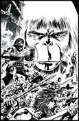 Exile on the Planet of the Apes issue 3-C Gabriel Hardman Virgin Cover