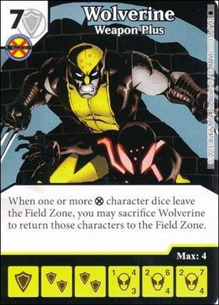 Marvel Dice Masters Amazing Spider-Man card 134 Wolverine: Weapon Plus