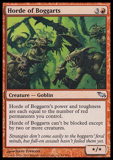 Magic the Gathering: Shadowmoor (Base Set) card 94 Hordes of Boggarts