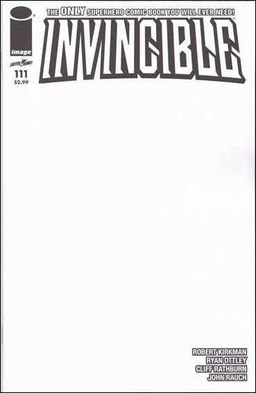 Invincible issue 111-C Blank/Sketch Cover