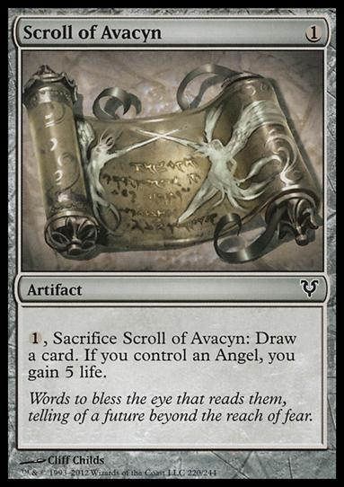 Magic the Gathering: Avacyn Restored (Base Set) card 220 Scroll of Avacyn