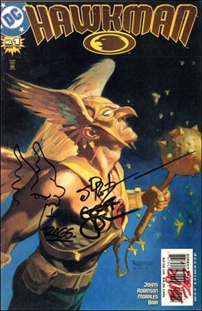 Hawkman (2002) issue 1-C ACTOR Signed & Re-marked w/Cert.  1/20
