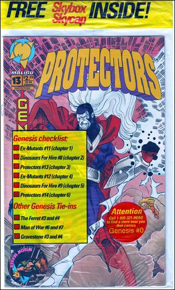 Protectors (1992) issue 13 Polybagged w/ Skybox Skycap