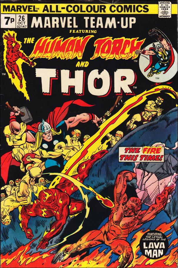 Marvel Team-Up (1972) issue 26-B UK Price Cover
