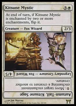 Magic the Gathering: Champions of Kamigawa (Base Set) card 28 Kitsune Mystic