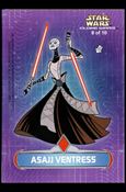Star Wars: The Clone Wars (Die-Cut Sticker Subset) card 8 Asajj Ventress