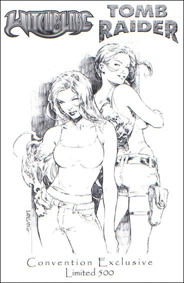 Witchblade/Tomb Raider issue 1-I 2002 Jay Company ComicCon Intl. Sketch Cover 1/500