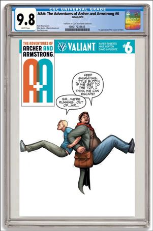 A&A: The Adventures of Archer & Armstrong issue 6-D Pere Perez Valiant x CGC Replica Cover