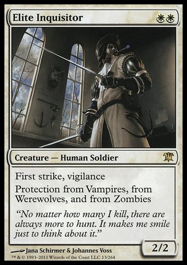 Magic the Gathering: Innistrad (Base Set) card 13 Elite Inquisitor