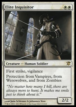 Magic the Gathering: Innistrad (Base Set) card 13 Elite Inquisitor