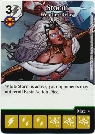Marvel Dice Masters Deadpool card 77 Storm: Weather Delay