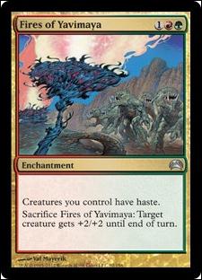 Magic the Gathering: Planechase 2012 Edition (Base Set) card 92 Fires of Yavimaya