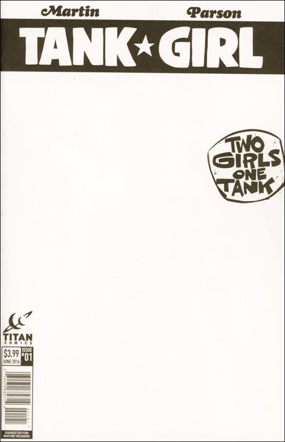 Tank Girl: Two Girls, One Tank issue 1-D Blank/Sketch Cover