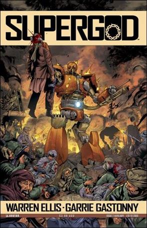 Warren Ellis' Supergod issue 2-D Auxiliary Cover 1/2000