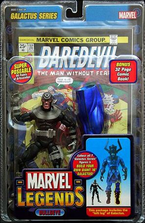 Marvel Legends (Galactus Series) figure 2 Bullseye (Black & Grey Costume - Gritting Teeth)