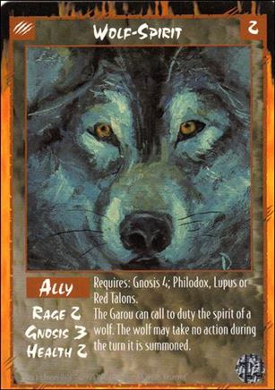 Rage Limited (Base Set) card 304 Wolf-Spirit 