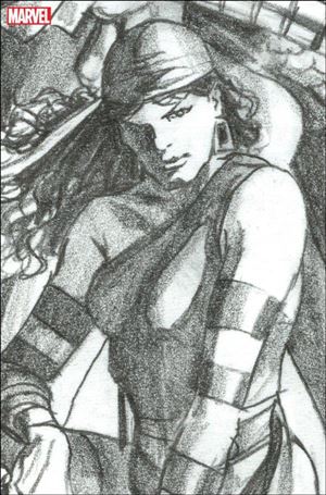 Daredevil (2022) issue 9-D Alex Ross 1:100 Elektra Virgin Sketch Cover