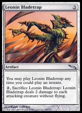 Magic the Gathering: Mirrodin (Base Set) card 192 Leonin Bladetrap