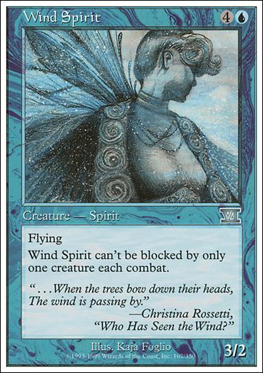 Magic the Gathering: 6th Edition (Base Set) card 107 Wind Spirit
