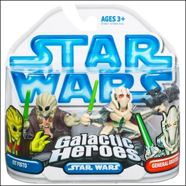 Star Wars: Galactic Heroes figure 60 Kit Fisto and General Grievous