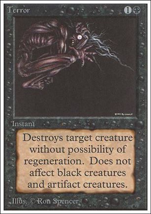 Magic the Gathering: Unlimited (Base Set) card 131 Terror