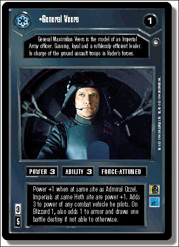 Star Wars: Hoth Limited (Base Set) card 7 General Veers