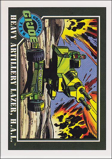 G.I. Joe (Base Set) card 58 Heavy Artillery Laser, H.A.L.