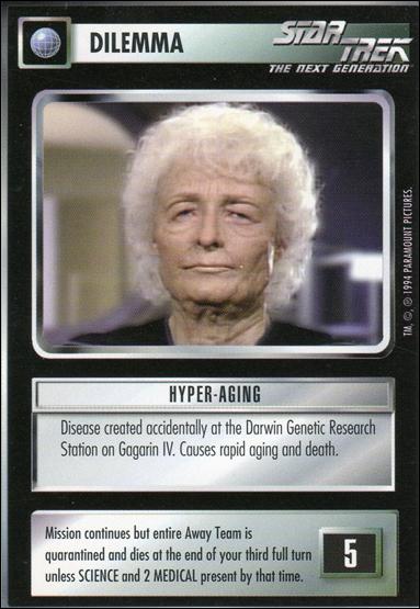 Star Trek: Premiere Unlimited (Base Set) card 28 Hyper-Aging