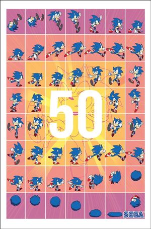 Sonic the Hedgehog (2018) issue 50-H Tyson Hesse 1:25 Cover