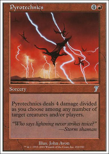 Magic the Gathering: 7th Edition (Base Set) card 210 Pyrotechnics