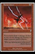 Magic the Gathering: 7th Edition (Base Set) card 210 Pyrotechnics