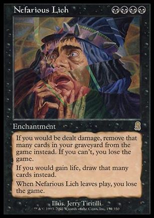 Magic the Gathering: Odyssey (Base Set) card 153 Nefarious Lich