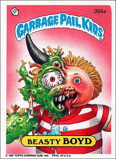 Garbage Pail Kids: Series 09 (Base Set) card 355a Beasty Boyd