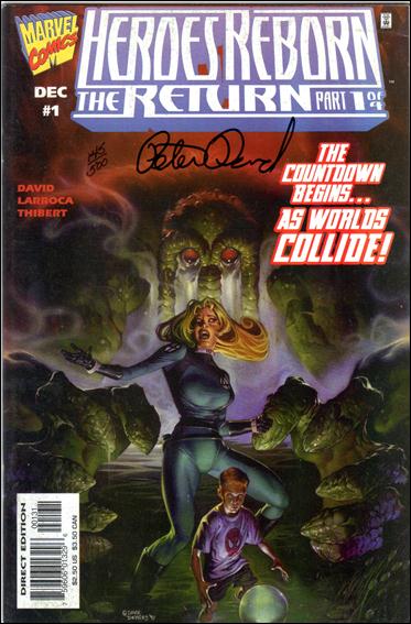 Heroes Reborn: The Return issue 1-E DF DeVries Cover (Signed by Peter David) 1/500