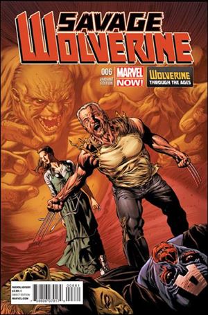 Savage Wolverine issue 6-B M. Perkins 1:20 "Wolverine Through the Ages" Cover