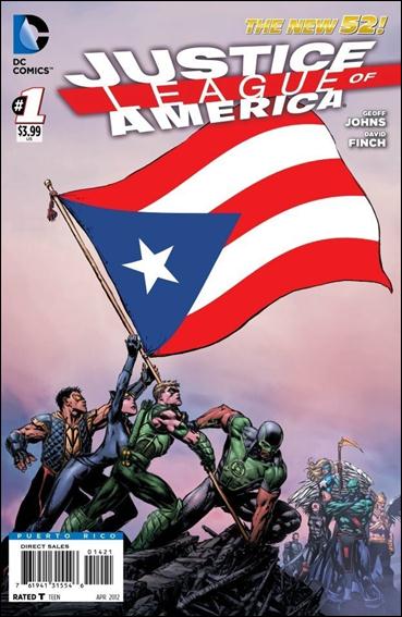 Justice League of America (2013)  issue 1-NN Puerto Rico Flag Cover